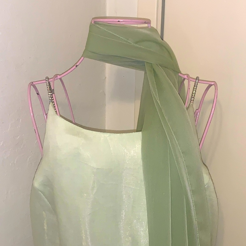 🎁Like New Vintage Scott Mclintock Women's Light green evening gown- size 12